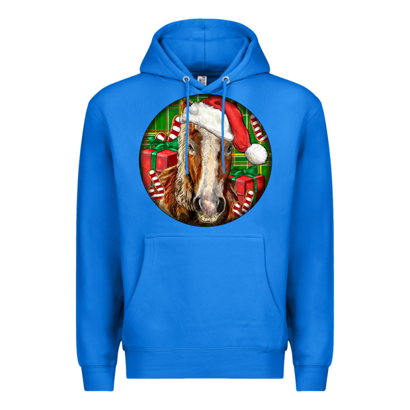 Belgian Horse  Christmas Premium Hoodie by LillyAllenDesigns | Teevron