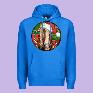 Belgian Horse  Christmas Premium Hoodie Designed By Lillyallendesigns