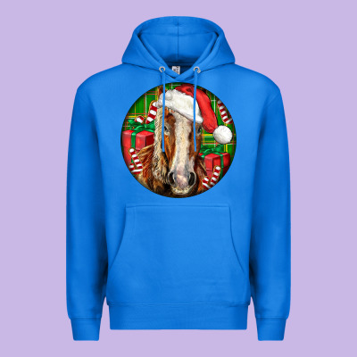 Belgian Horse  Christmas Premium Hoodie Designed By Lillyallendesigns