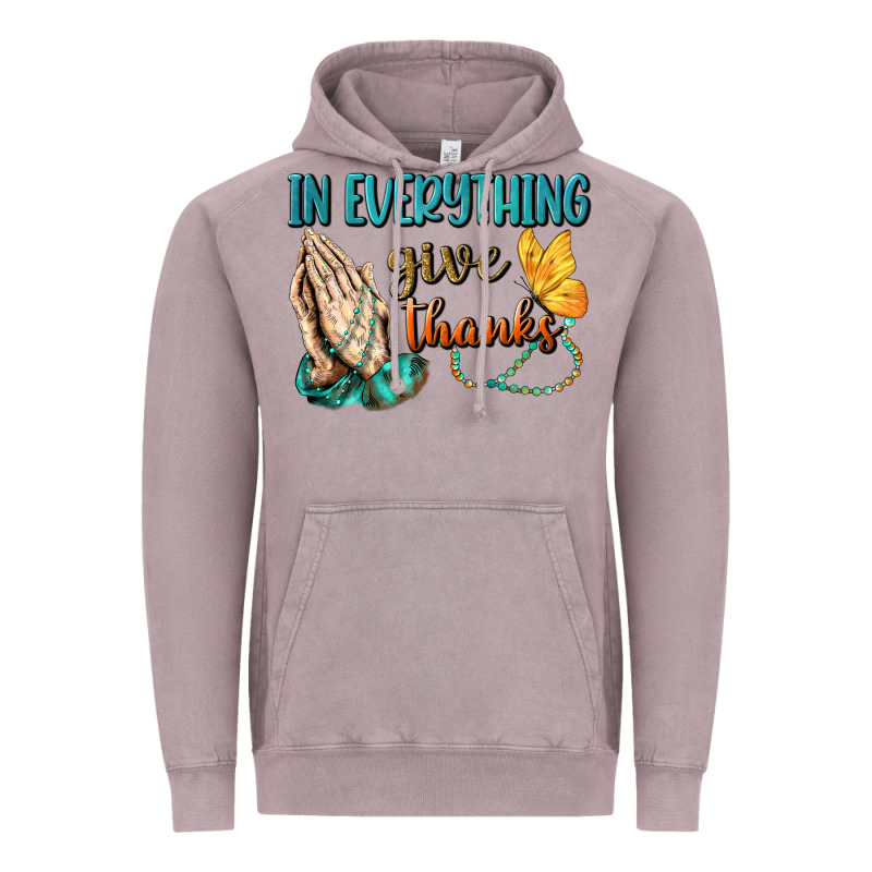 İn Everything Give Thanks Vintage Hoodie by BundleAndBundleShop | Teevron