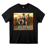Black Rodeo Cowboy bullfighter western 20oz skinny Heavy Core Tee - HowdyJamesFarm