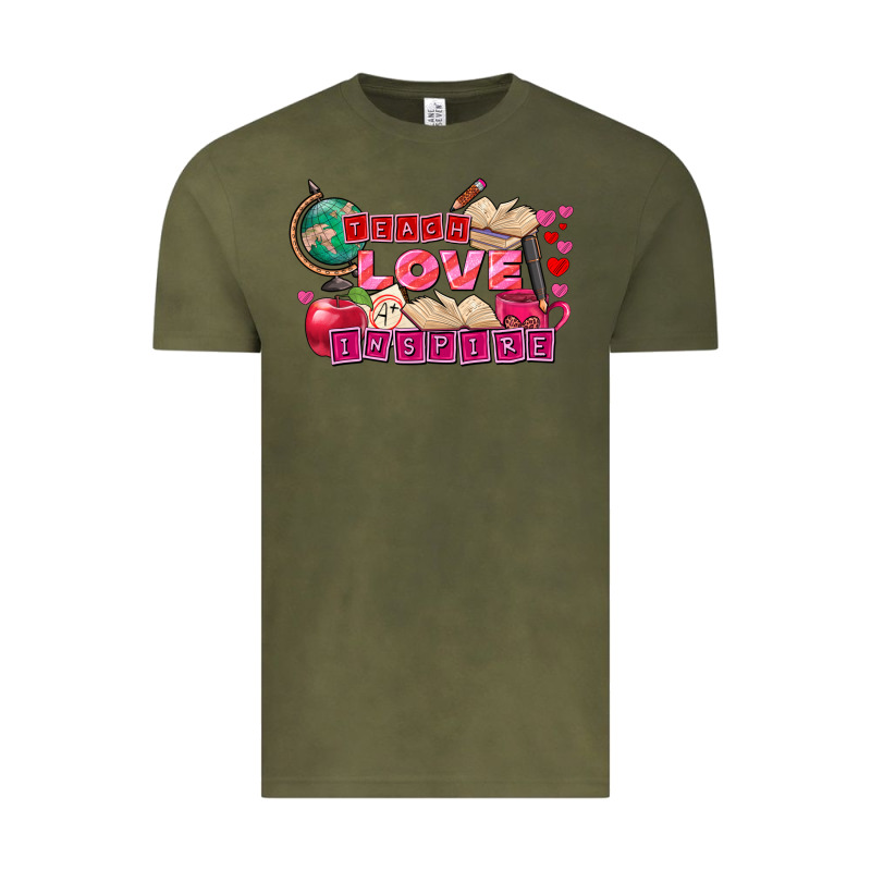 Valentine's Day Teach Love Inspire Vintage Tee by FaDigitalArtStudio | Teevron