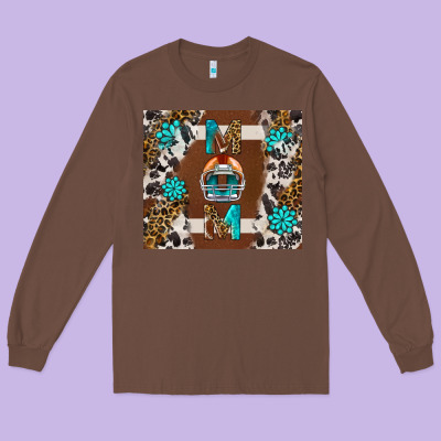 American Football Mom Tumbler Long Sleeve Tee Designed By Bundleandbundleshop