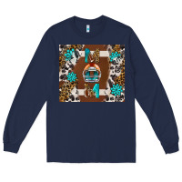 Navy american football mom tumbler Long Sleeve Tee - BundleAndBundleShop