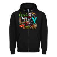 Black lunch lady crew Zipper Hoodie - AdoDesignShop