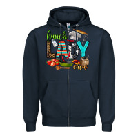 Navy lunch lady crew Zipper Hoodie - AdoDesignShop