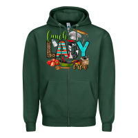 Sports Green lunch lady crew Zipper Hoodie - AdoDesignShop