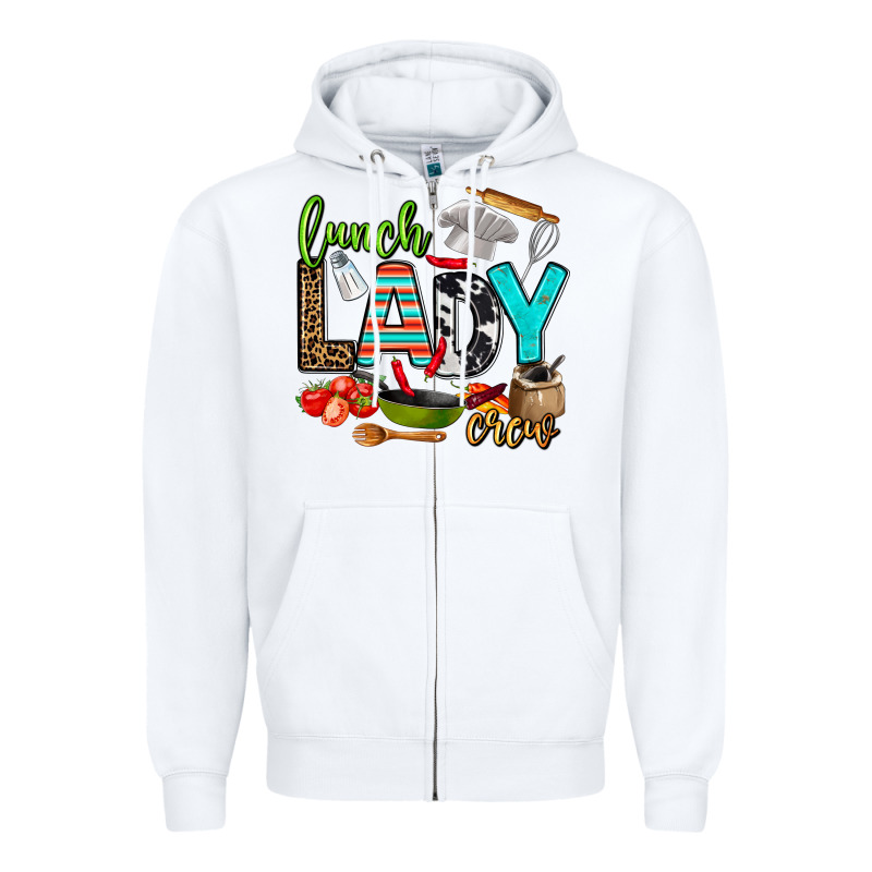 Lunch Lady Crew Zipper Hoodie by AdoDesignShop | Teevron