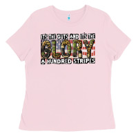 Bubblegum Pink Its the guts and its the glory 4th of july Ladies Tee - CowGirlArtShop