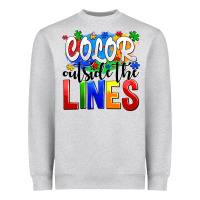 Heather Grey color outside the lines Heavyweight Sweatshirt - AdoDesignShop