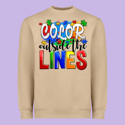 Color Outside The Lines Heavyweight Sweatshirt Designed By Adodesignshop