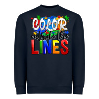 Navy color outside the lines Heavyweight Sweatshirt - AdoDesignShop