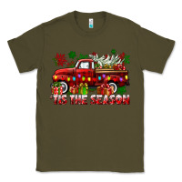 Army Green tis the season christmas truck Classic Tee - CowGirlArtShop