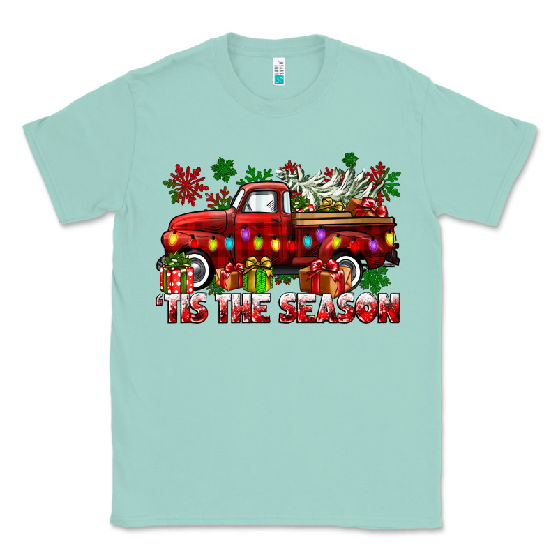 Tis The Season Christmas Truck Classic Tee by CowGirlArtShop | Teevron