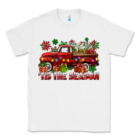 White tis the season christmas truck Classic Tee - CowGirlArtShop