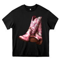 Black Cowgirl boots Heavy Core Tee - HowdyJamesFarm