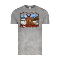 Cloud Rock merry christmas highland cow with farm Vintage Tee - RanaPortraitStore