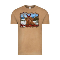 Vintage Camel merry christmas highland cow with farm Vintage Tee - RanaPortraitStore