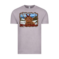 Vintage Zinc merry christmas highland cow with farm Vintage Tee - RanaPortraitStore