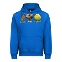 Cobalt peace love softball Urban Hoodie - JahusDesignShop
