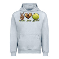 Heather Grey peace love softball Urban Hoodie - JahusDesignShop