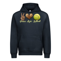 Navy peace love softball Urban Hoodie - JahusDesignShop