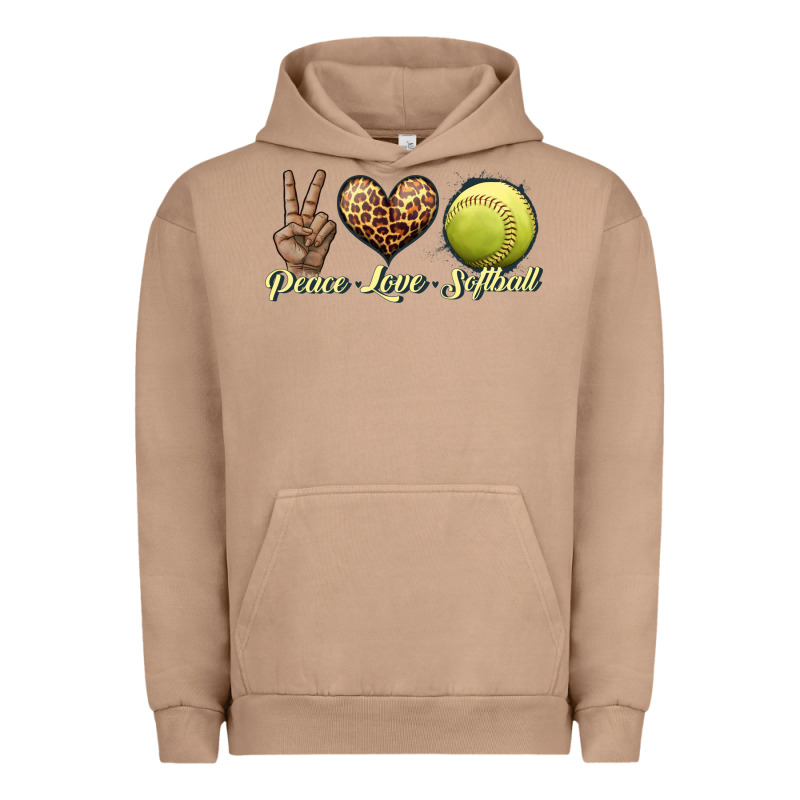 Peace Love Softball Urban Hoodie by JahusDesignShop | Teevron