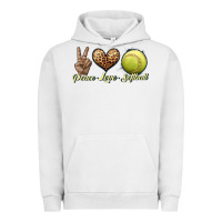 Pigment Lunar Rock peace love softball Urban Hoodie - JahusDesignShop