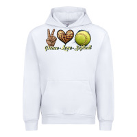 White peace love softball Urban Hoodie - JahusDesignShop