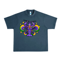 Midnight Navy mardi gras crawfish Urban Heavy Tee - FaDigitalArtStudio