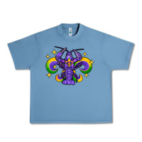 Pebble Blue mardi gras crawfish Urban Heavy Tee - FaDigitalArtStudio
