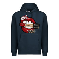 Navy Love Bites Premium Hoodie - SublimationCraftShop