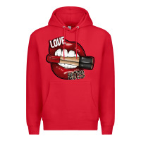 Red Love Bites Premium Hoodie - SublimationCraftShop