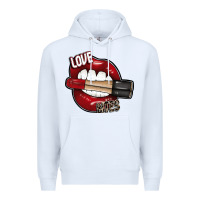 White Love Bites Premium Hoodie - SublimationCraftShop