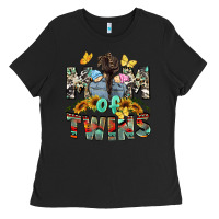 Black Mom of twins Mother's Day Ladies Tee - CowGirlArtShop