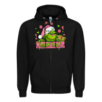 Black christmas characters  i+saw+that+ Zipper Hoodie - AdoDesignShop