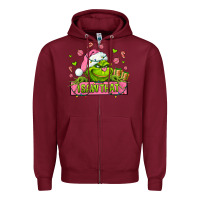 Burgundy christmas characters  i+saw+that+ Zipper Hoodie - AdoDesignShop