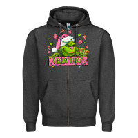 Charcoal Heather christmas characters  i+saw+that+ Zipper Hoodie - AdoDesignShop