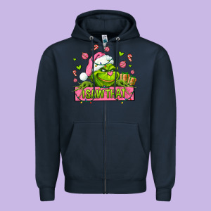 Christmas Characters  I+saw+that+ Zipper Hoodie Designed By Adodesignshop