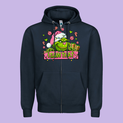 Christmas Characters  I+saw+that+ Zipper Hoodie Designed By Adodesignshop