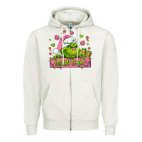 Oatmeal Heather christmas characters  i+saw+that+ Zipper Hoodie - AdoDesignShop