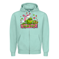 Seafoam christmas characters  i+saw+that+ Zipper Hoodie - AdoDesignShop