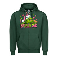 Sports Green christmas characters  i+saw+that+ Zipper Hoodie - AdoDesignShop