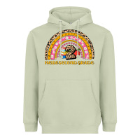 Matcha back to school rainbow hello second grade Heavyweight Hoodie - AdoDesignShop