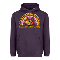 Plum back to school rainbow hello second grade Heavyweight Hoodie - AdoDesignShop