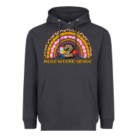 Smoke back to school rainbow hello second grade Heavyweight Hoodie - AdoDesignShop