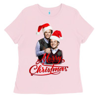 Bubblegum Pink Step Brothers - merry christmas - happy xmas Ladies Tee - DesigneFamous