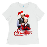 White Step Brothers - merry christmas - happy xmas Ladies Tee - DesigneFamous