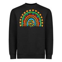 Black autism heart ribbon rainbow Heavyweight Sweatshirt - AdoDesignShop