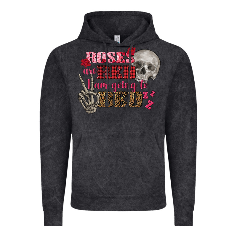 Valentine's Day Roses Are Red I Am Going To Bed Vintage Hoodie by FaDigitalArtStudio | Teevron